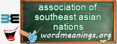 WordMeaning blackboard for association of southeast asian nations